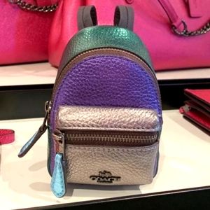 Coach Mini Backpack Bag Charm